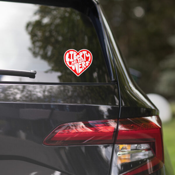 Liberty is for Lovers Vinyl Sticker - Image 4