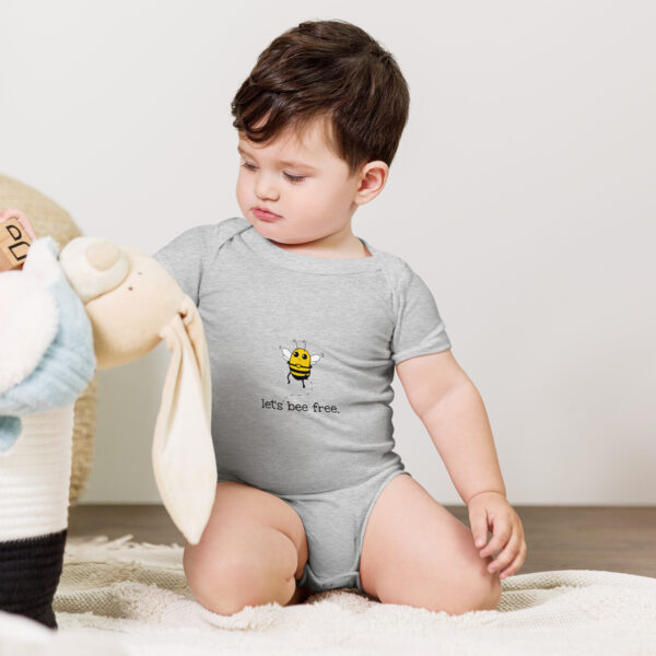 Let's Bee Free short-sleeve onesie - Image 3